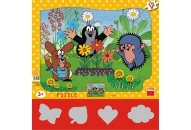 Dětské deskové puzzle Krteček zahradník