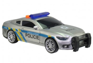 Made policejní auto na setrvačník se zvukem, 17cm