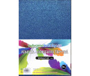Třpytivá pěnovka Moosgummi Modrá 10 ks, A4