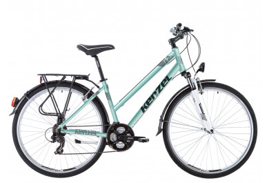 Kenzel Dámské trekové kolo Stroller TR woman 2025 tyrkysovo-šedé (rám. 48)