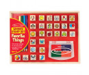 Dětské dřevěné razítka Melissa & Doug, 26ks