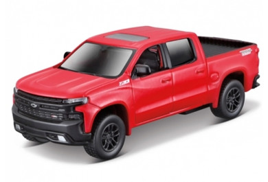 Maisto Chevrolet Silverado Z71 2019, Červené 1:52