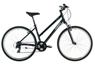 Kenzel Dámské krosové kolo Stroller Cross woman 2025 černo-stříbrné (rám. 48)
