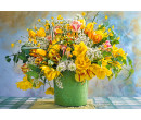 Castorland puzzle 1000 dílků - Žluté květiny v květináči