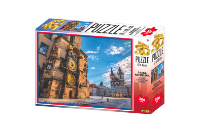 Puzzle 3D Praha Staroměstské náměstí, 300 dílků