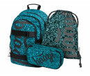 BAAGL SET 3 Skate Aquamarine: batoh, penál a sáček