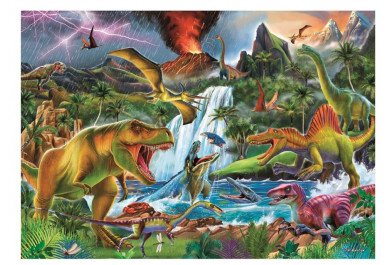 Dino Puzzle Boj dinosaurů 100XL