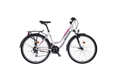 Mayo XR Fit Trek Low Dámské trekové kolo 2025 bílo-růžové
