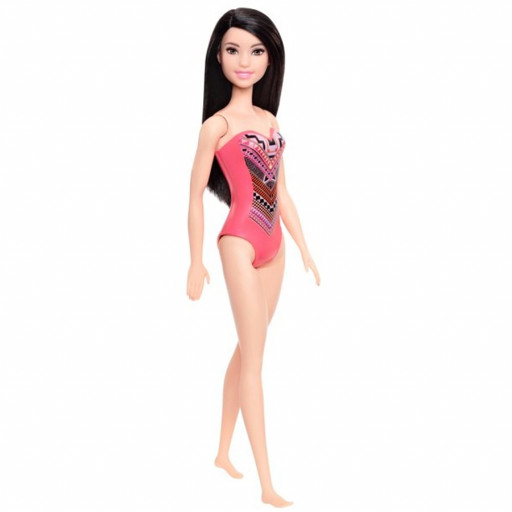 Mattel Barbie v růžových plavkách se vzorem
