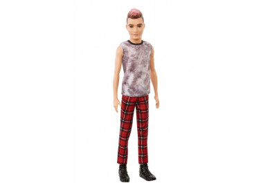 Mattel Barbie Ken 176 Červené káro kalhoty