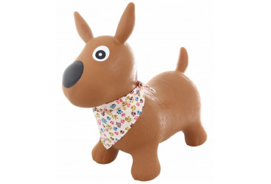 Dětské gumové hopsadlo Pejsek se šátkem, 52x44x23 cm