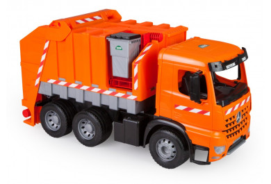 Lena Popelářské auto Mercedes Actros, oranžové 72 cm