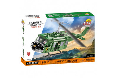 COBI 2423 Vietnam War BELL UH-1 HUEY IROQUOIS, 1:32, 656 kostek