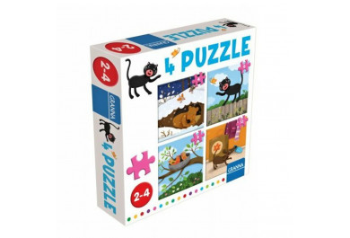 Granna Puzzle set 4v1 - Kočka