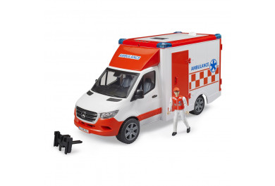 Bruder 2676 Mercedes Benz Sprinter sanitka s figurkou 