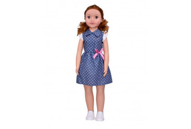 Dětská chodící panenka bruneta, 70cm