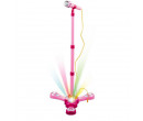 Dětský karaoke mikrofon se světelnými efekty a zvukem - růžový, 34cm