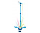 Dětský karaoke mikrofon se světelnými efekty a zvukem - modrý, 34cm