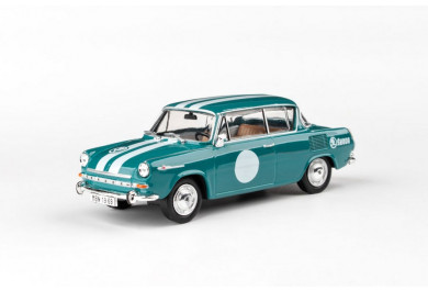 Abrex Škoda 1100MBX (1969) Tyrkysová, Narozeninové Embéixo 1:43