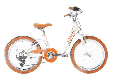 Kenzel Dětské jízdní kolo Bella 20 Royal 6spd 2026 bílo-hnědé
