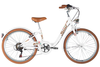 Kenzel Dětské jízdní kolo Bella 24 Royal 6spd 2025 bílo-hnědé