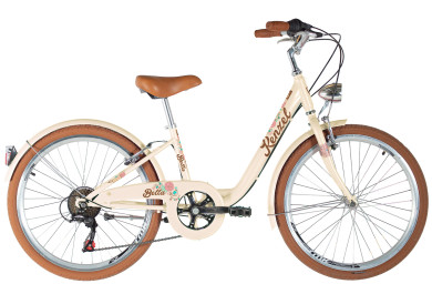 Kenzel Dětské jízdní kolo Bella 24 Royal 6spd 2025 bežovo-hnědé