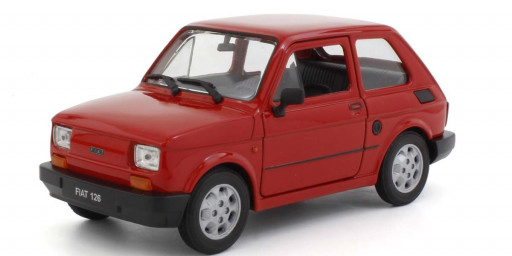 Welly Fiat 126 Červený tmavý 1:21