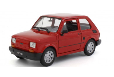 Welly Fiat 126 Červený tmavý 1:21