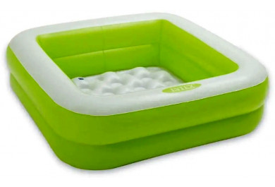 Intex 57100 Dětský bazének čtverec, Zelený, 85x85x25cm