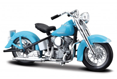 Maisto Harley Davidson 74FL Hydra Glide (1953) Blue 1:18