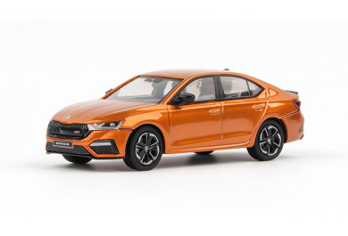 Abrex Škoda Octavia IV RS (2020) Oranžová Phoenix Metalíza 1:43