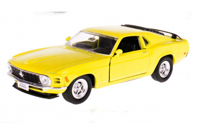 Welly Ford Mustang 1970 Boss 302, žlutý 1:34-39