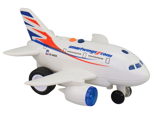 Made Letadlo Smartwings s hlášením kapitána a letušky, na setrvačník, 20 cm