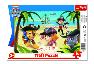 Trefl Deskové puzzle Tlapková patrola Přátelé 15 dílků