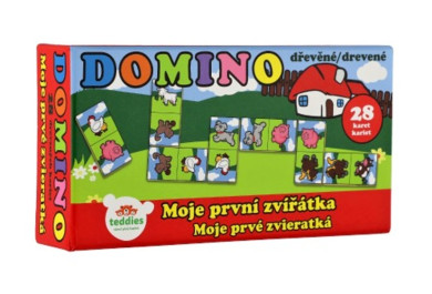 Domino Moje první zvířátka, dřevěné 28ks