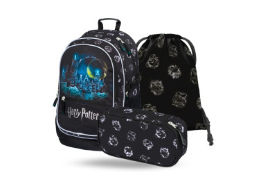 BAAGL 3 SET Core Harry Potter Bradavice: batoh, penál, sáček