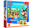 Trefl Puzzle 2v1 pexeso Tlapková patrola zachraňuje 