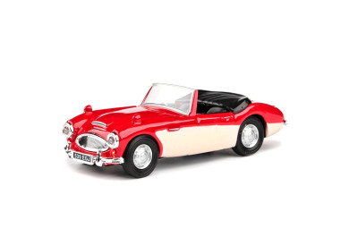 Abrex Cararama Austin Healey Open Top - Red & Cream 1:43