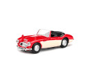 Abrex Cararama Austin Healey Open Top - Red & Cream 1:43