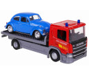 Welly Scania P320 (red) a VW Beetle (blue) 1:57/43 