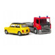 Welly Scania P320 (red) a Mini Cooper (yellow) 1:57/43 