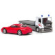 Welly Scania P320 (white) a Porsche 911 (red) 1:57/43 