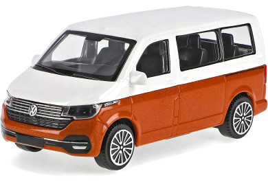 VW T6.1 bus 2020, Street Fire Collezione Bburago, (white-orange) 1:43