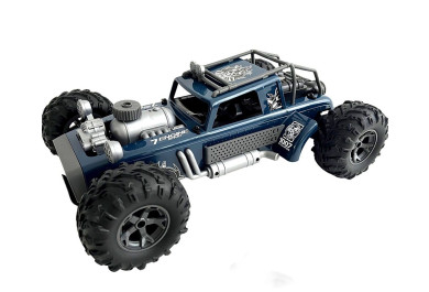 Auto RC buggy vypouštějící páru, modré 38cm