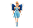 Panenka Víla s křídly modrá, se světlem 29cm