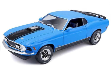 Maisto Ford Mustang Mach 1 (1970) Modrý 1:18