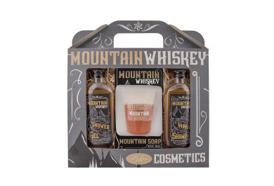 Kosmetická sada Whiskey Mountain SPA, Sprchový gel 100ml, mýdlo 70g a šampon 100ml