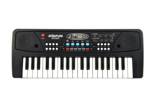 Klávesy Bigfun BC-430C pro děti, 37 kláves, mikrofon, MP3 přehrávač, 40 cm