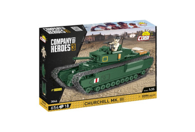 Cobi 3046 Company of Heroes Churchill Mk. III, 1:35, 654 kostek