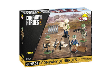 Cobi 3041 Company of Heroes Figurky s doplňky, 60 kostek, 4 figurky